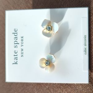 Kate Spade pansy stud earrings